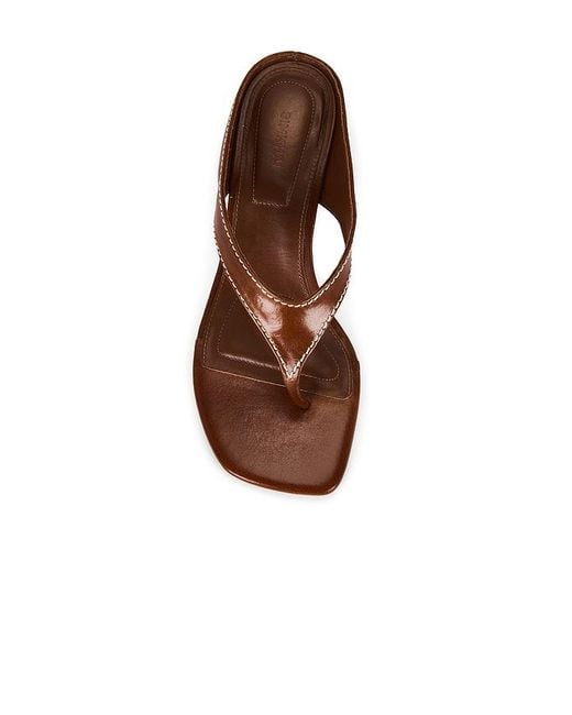 Jonathan Simkhai White Hazel Leather Thong Wedge