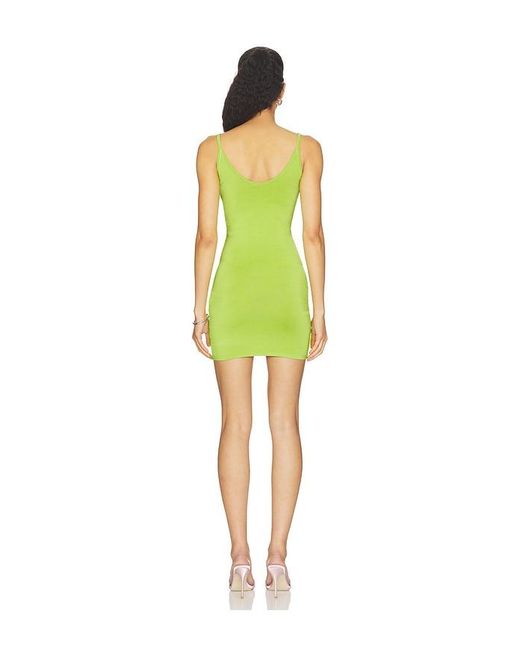 David Koma Green Sequin Embroidered Mini Knit Dress