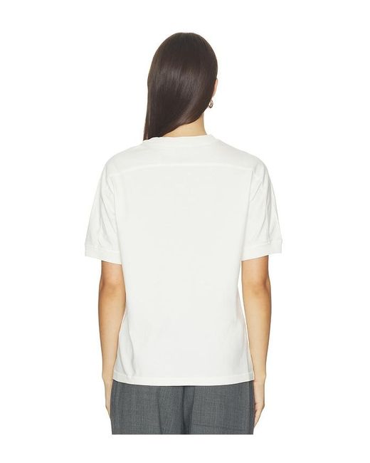 Anine Bing White Jaylin Tee Collegiate
