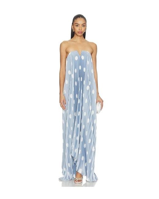 L'idée Blue Tie Gown