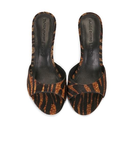 Black Suede Studio Multicolor Freddie 65 Mule