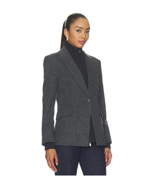 Jonathan Simkhai Black Auden Knit Combo Blazer