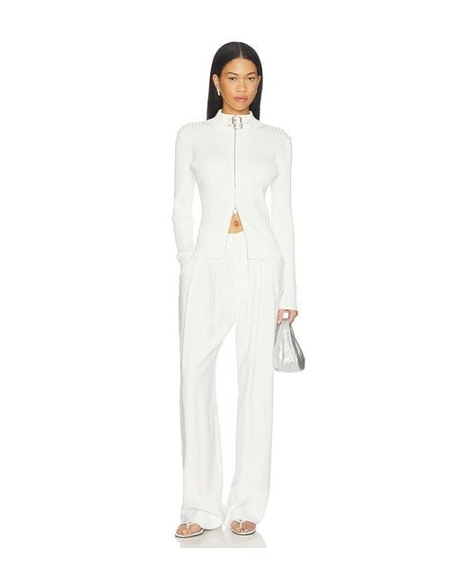 NonChalant Label White Dion Cardigan