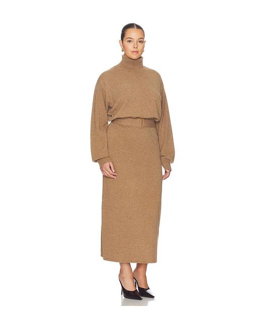L'academie Natural 'Academie Leslia Belted Midi Dress