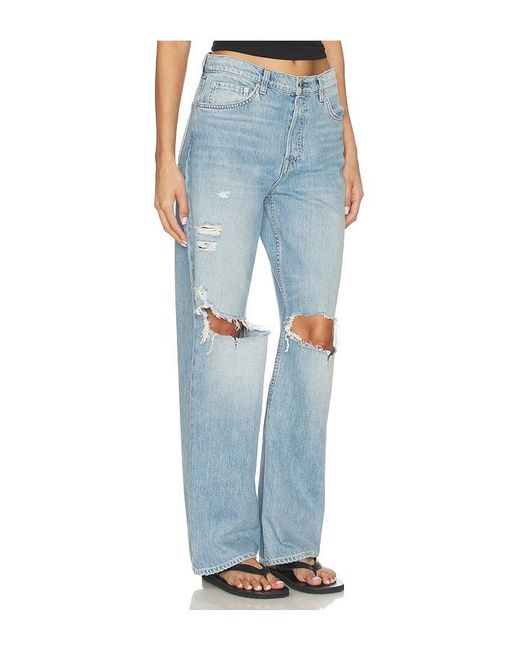 GRLFRND Blue Bella Low Rise Boyfriend