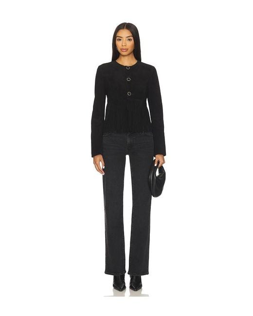FRAME Black The Saddle Jacket