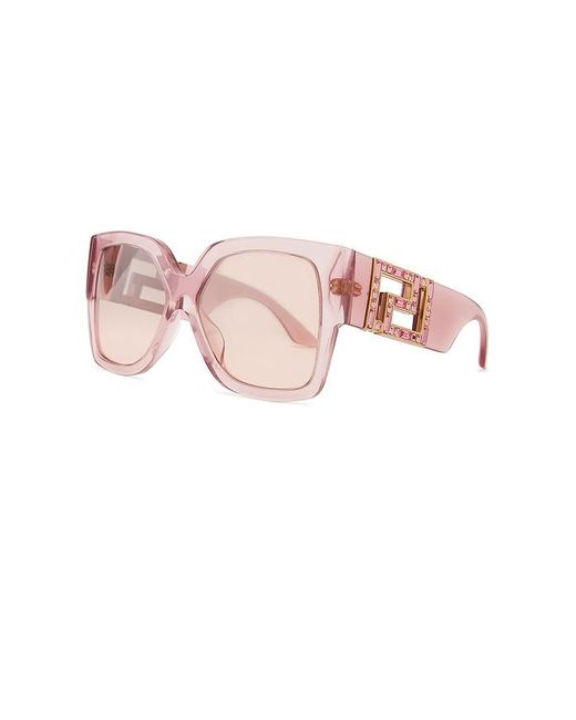 Versace Pink Square Sunglasses