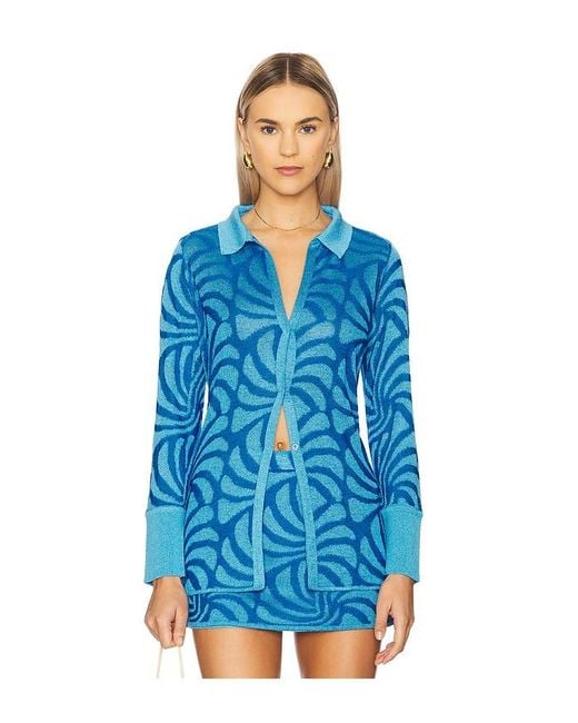 ViX Blue Lara Blouse