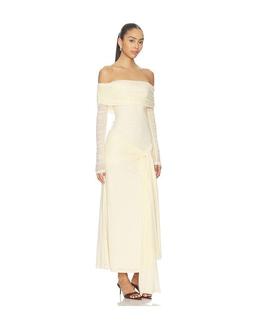 Bardot White Selina Tie Front Mesh Dress