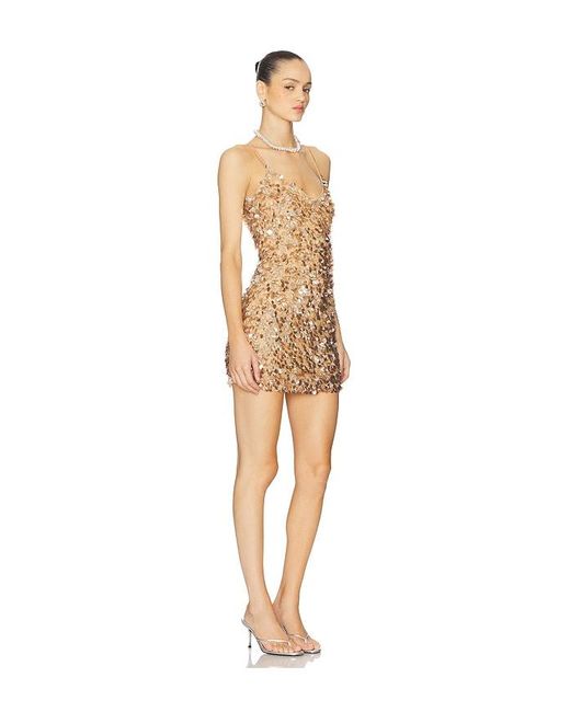 nadine merabi dress gold Nadine Merabi Maya white dress – Rent and Rotate main image 0