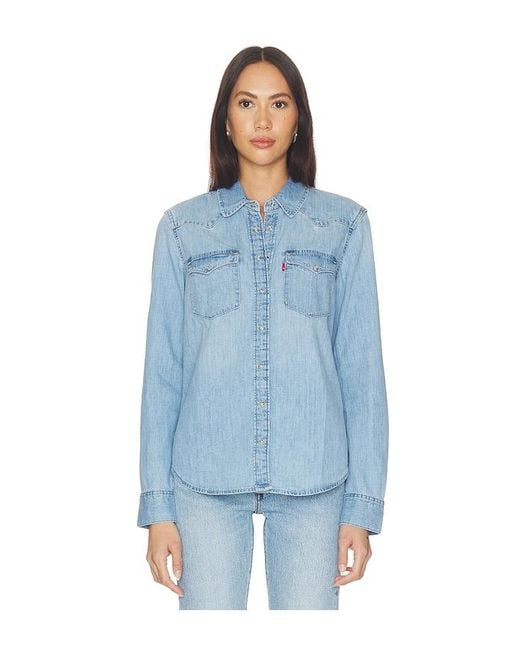 Levi's Blue Heritage Western Denim Shirt