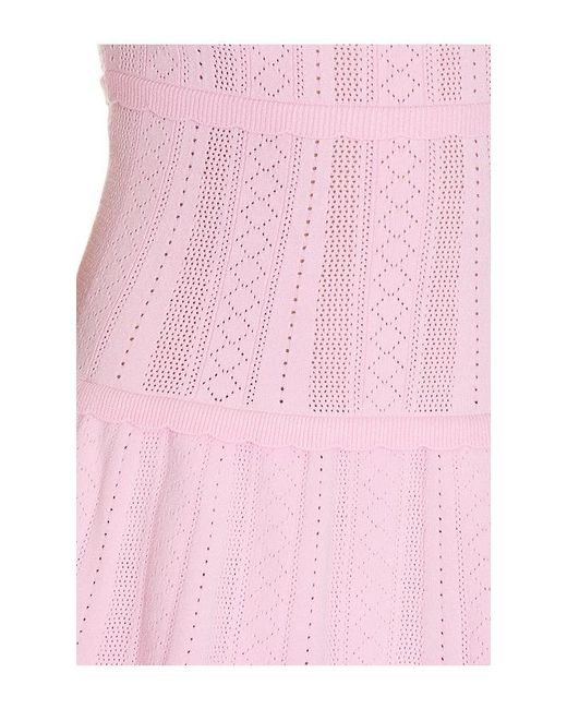 LoveShackFancy Pink Laighton Dress