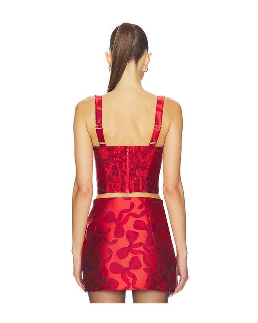 Show Me Your Mumu Red Kendra Top
