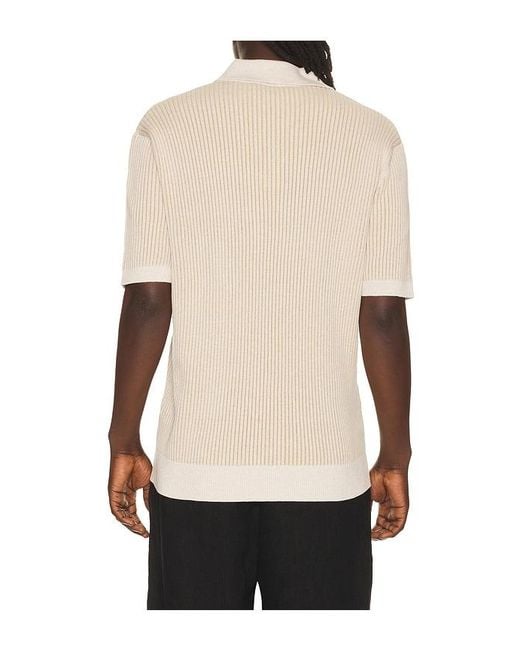 Frescobol Carioca Natural Rino Cotton Blend Polo for men