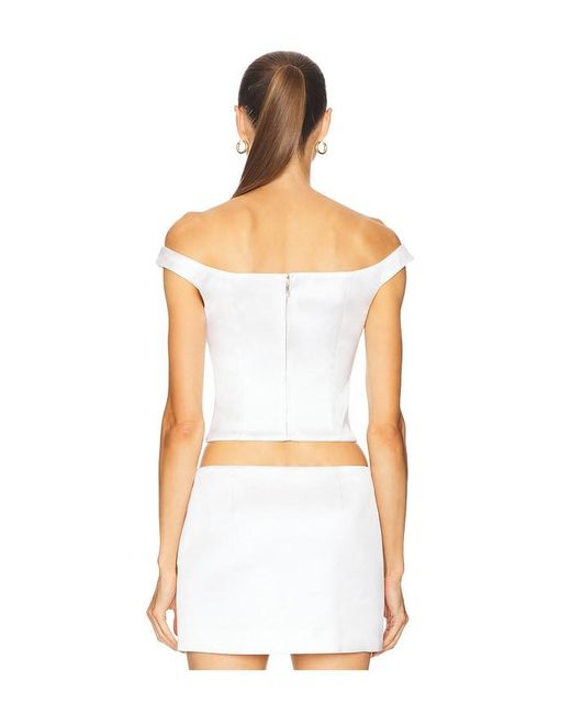 Camila Coelho White Elora Top