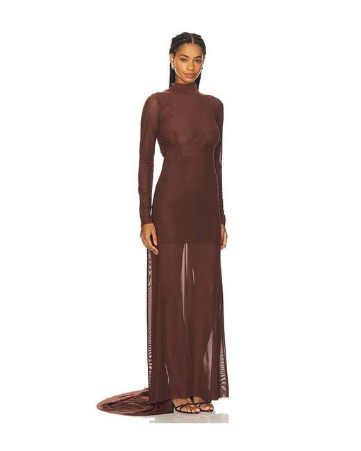 Mariandree Gaitan Brown Michelle Dress