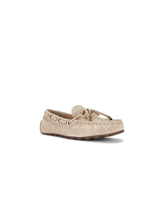 Free People White Misty Suede Moccasin