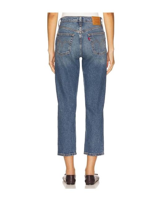 Levi's Blue 501 Crop