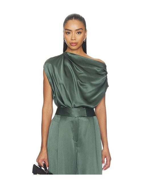 The Sei Green Draped Top