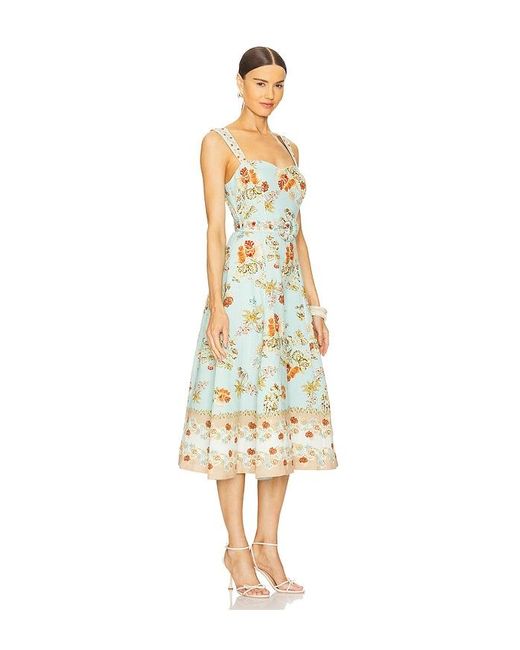 Hemant & Nandita White Long Dress With Buckle Belt
