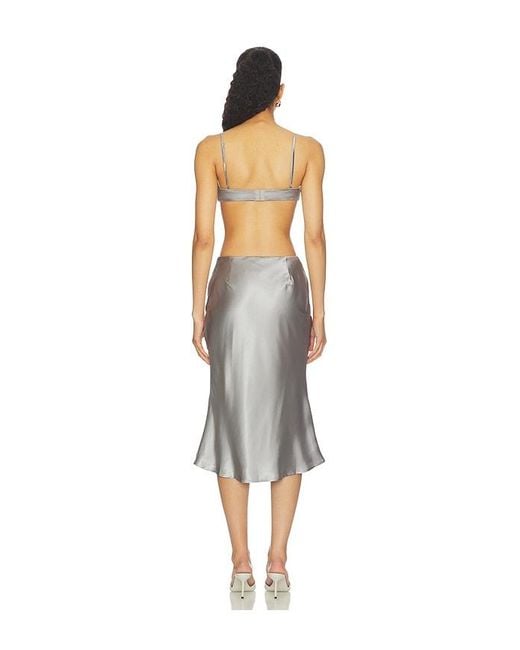 ALL THE WAYS White Sapphina Midi Skirt Set