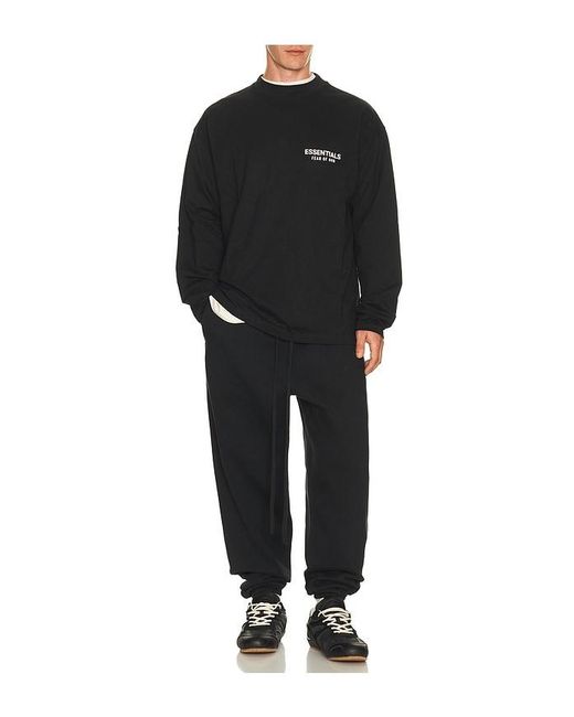 Fear Of God Black Classic Fit Long Sleeve T-Shirt for men