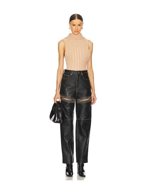 Area Black Sleeveless Twisted Top
