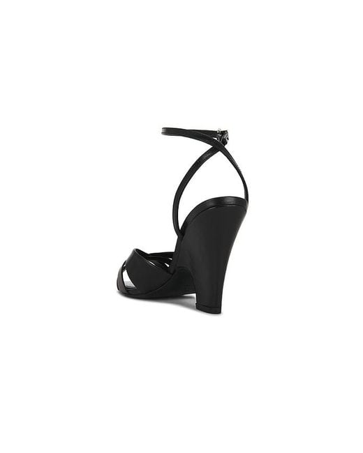 SCHUTZ SHOES Black Keefa Wood Sandal