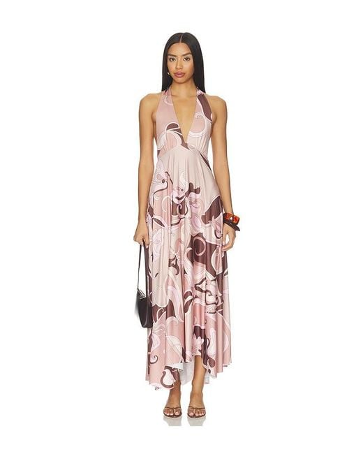Cin Cin White Lalique Halter Dress