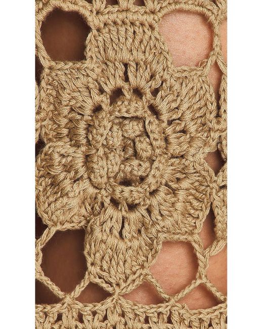 Tularosa Finley Crochet ミディ丈ドレス Natural