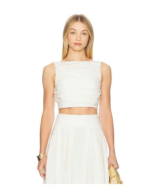 Camila Coelho White Maisy Top