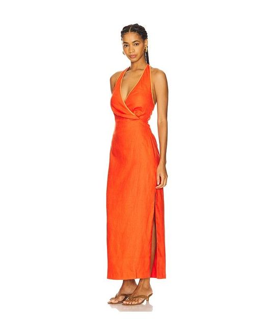 Sir Orange Panettone Twist Midi Dress