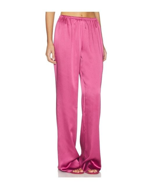 SER.O.YA Pink Lillian Satin Pant