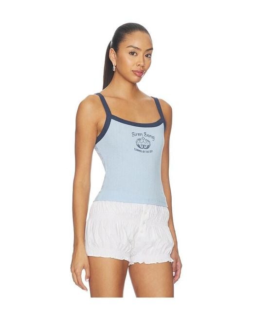 Daydreamer White Siren Song Pointelle 90S Tank Top