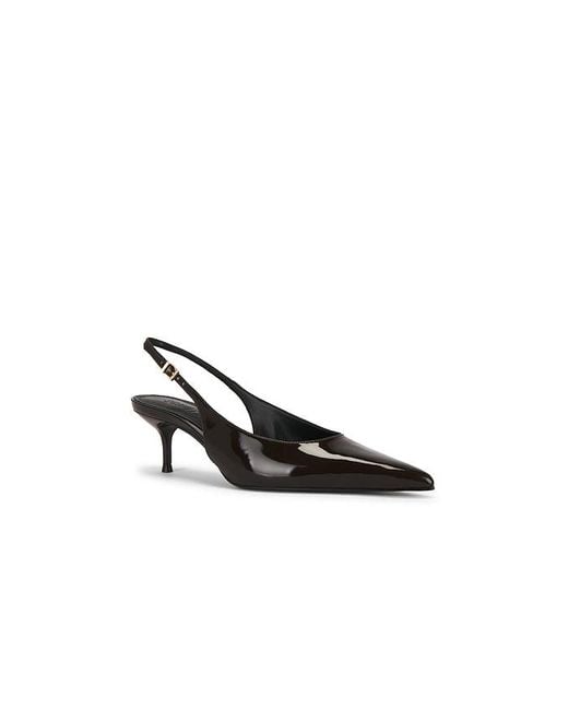 SCHUTZ SHOES Black Paola Mid Slingback Pump