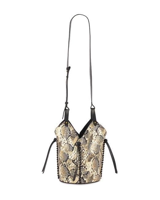 Bolsa Mini Tampa En Color Crema Talla Isabel Marant de color Multicolor