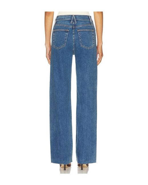 SLVRLAKE Denim Blue Grace Wide Leg Jeans