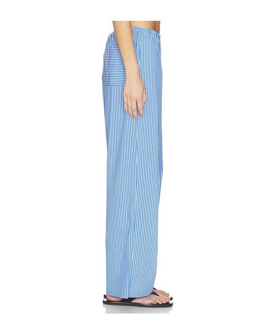 GOOD AMERICAN Blue Poplin Pull On Pants