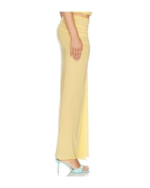 Maygel Coronel Yellow Pollera Skirt