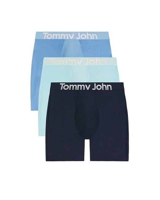 Tommy John Blue 360 Sport Micro 3 Pack 6 Boxer Brief for men