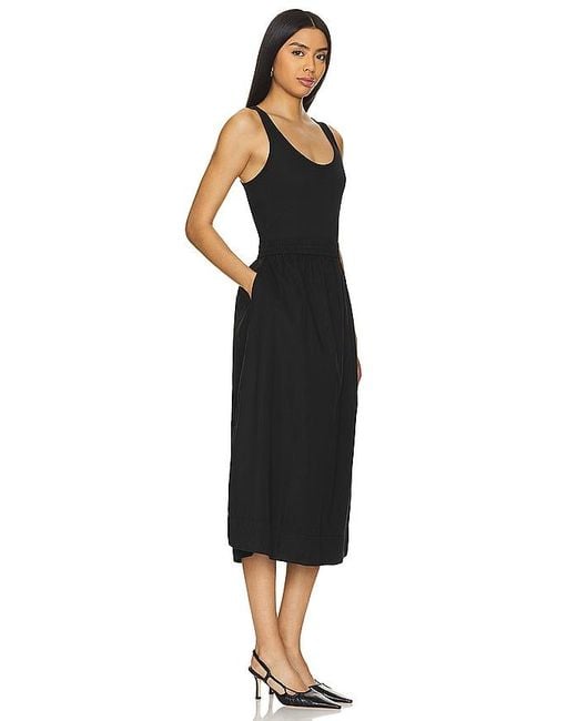 Nation Ltd Black Sadelle Midi Dress