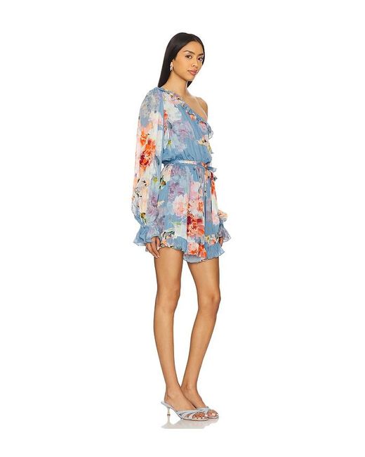 Hemant & Nandita Blue Romper With Belt