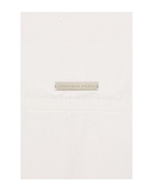 Siegelman Stable White Short Sleeve Button Down for men