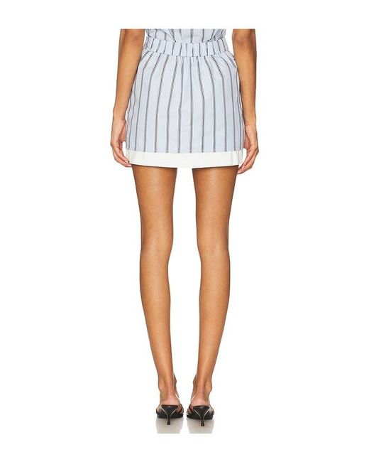 Line & Dot White Leia Skirt