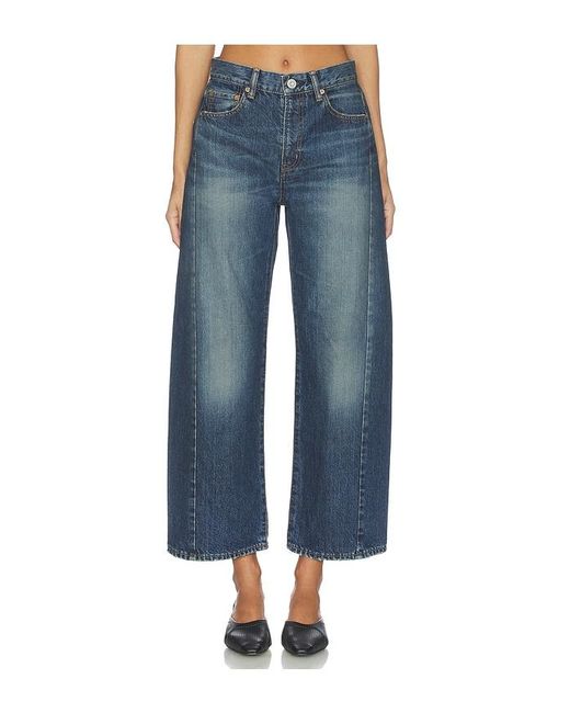 Moussy Blue Harlem Side Line Cocoon Jeans