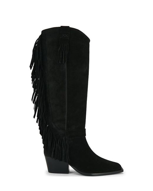 Free People Black Faith Fringe Western Boot