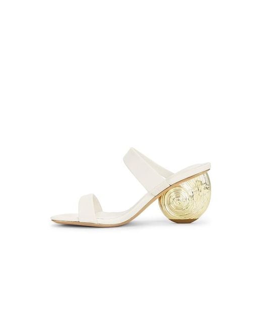 Jonathan Simkhai White Marion Leather Shell Heel
