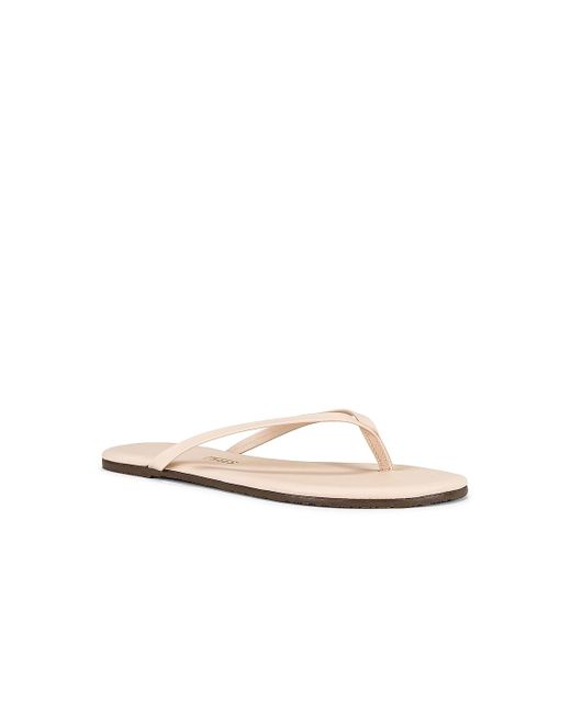 TKEES Leather Foundations Matte Flip Flop in Natural | Lyst