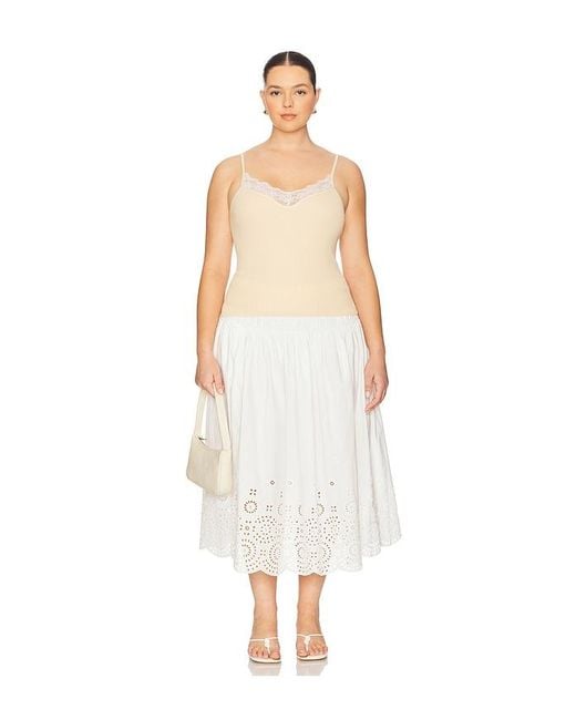 L'academie White 'Academie Lya Midi Skirt