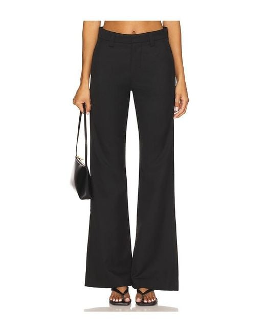 Jaded London Black Stacked Bootcut Suit Pant